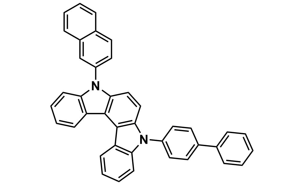 5-[1,1'-biphenyl]-4-yl-5,8-dihydro-8-(2-naphthalenyl)indolo[2,3-c]carbazole