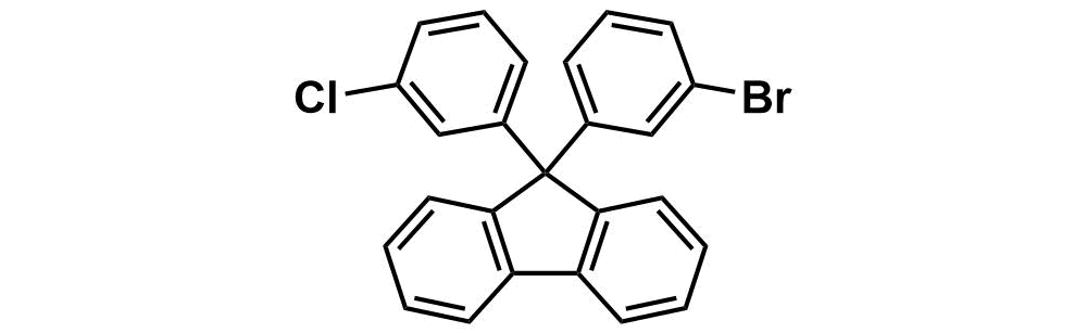 9H-Fluorene, 9-(3-bromophenyl)-9-(3-chlorophenyl)-