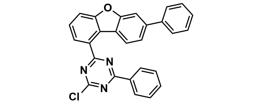 2-chloro-4-phenyl-6-(7-phenyldibenzo[b,d]furan-1-yl)-1,3,5-triazine