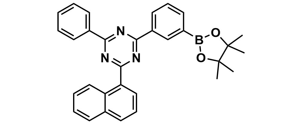 2-(naphthalen-1-yl)-4-phenyl-6-(3-(4,4,5,5-tetramethyl-1,3,2-dioxaborolan-2-yl)phenyl)-1,3,5-triazine