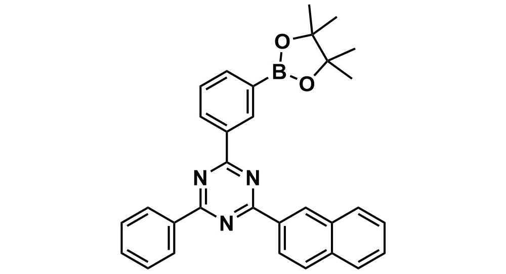 2-(Naphthalen-2-yl)-4-phenyl-6-(3-(4,4,5,5-tetramethyl-1,3,2-dioxaborolan-2-yl)phenyl)-1,3,5-triazine