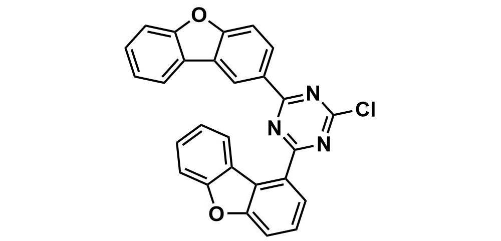 2-Chloro-4-(1-dibenzofuranyl)-6-(2-dibenzofuranyl)-1,3,5-triazine