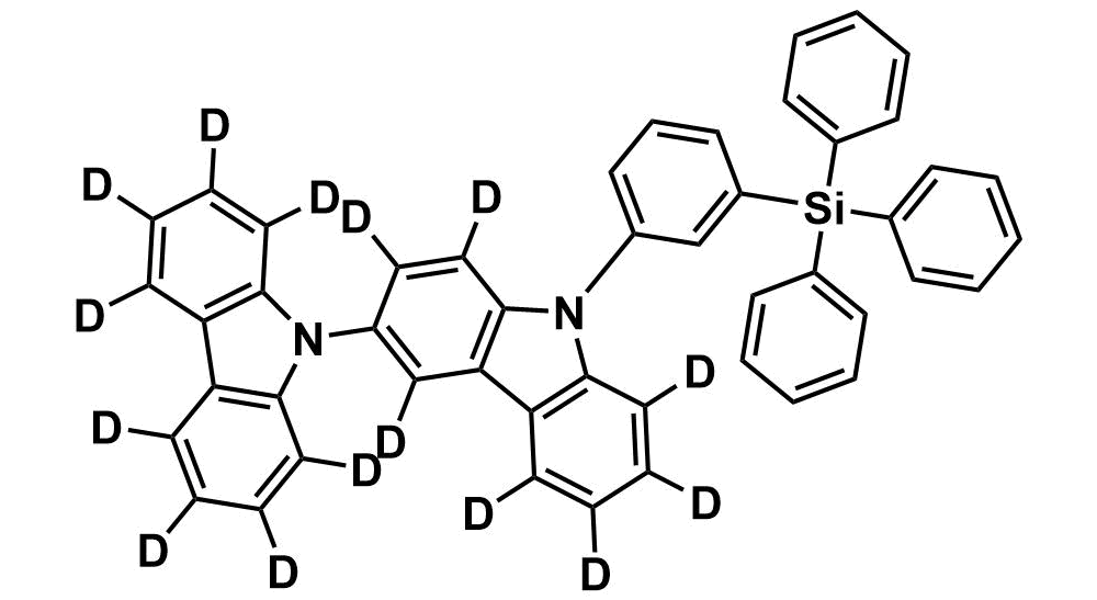 9-(3-(triphenylsilyl)phenyl)-9H-3,9'-bicarbazole-1,1',2,2',3',4,4',5,5',6,6',7,7',8,8'-d15