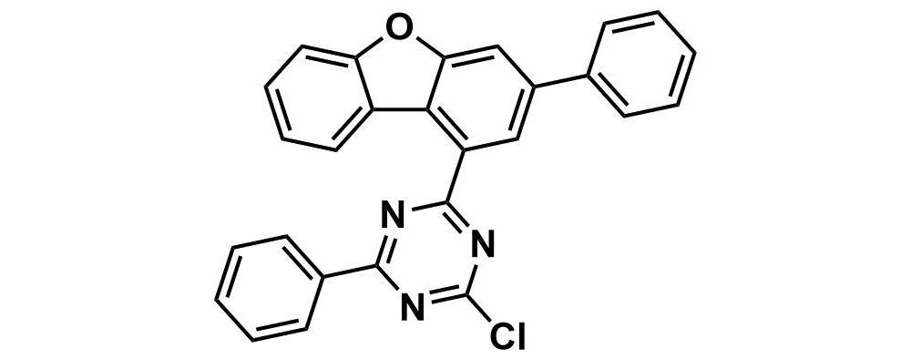 2-Chloro-4-phenyl-6-(3-phenyl-1-dibenzofuranyl)-1,3,5-triazine