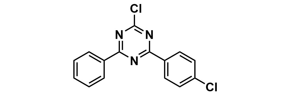 2-chloro-4-(4-chlorophenyl)-6-phenyl-1,3,5-triazine 