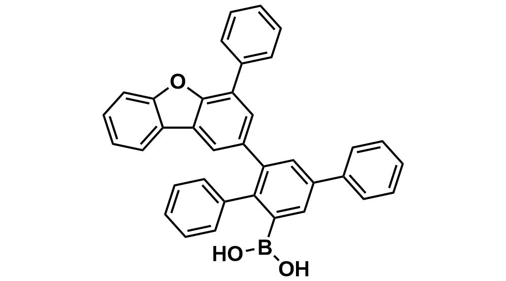 (6'-(4-phenyldibenzo[b,d]furan-2-yl)-[1,1':4',1''-terphenyl]-2'-yl)boronic acid