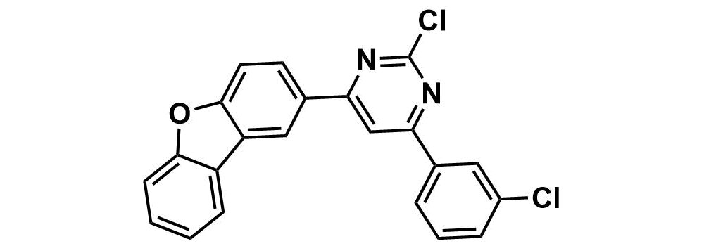 2-chloro-4-(3-chlorophenyl)-6-(dibenzo[b,d]furan-2-yl)pyrimidine