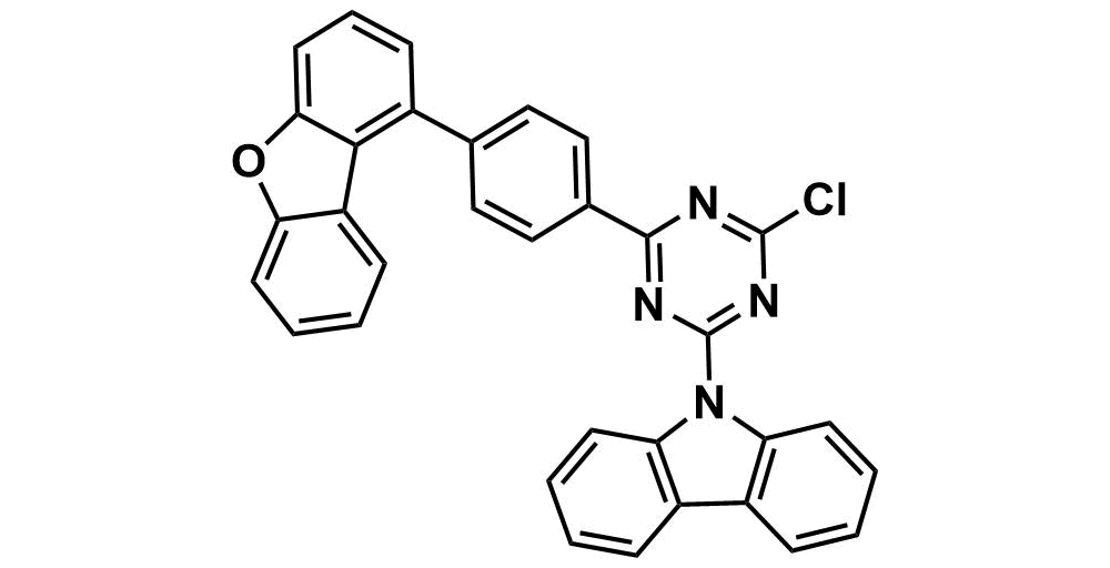 9-(4-Chloro-6-(4-(dibenzo[b,d]furan-1-yl)phenyl)-1,3,5-triazin-2-yl)-9H-carbazole