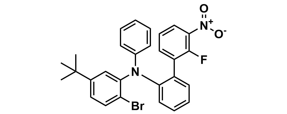 N-(2-Bromo-5-(tert-butyl)phenyl)-2'-fluoro-3'-nitro-N-phenyl-[1,1'-biphenyl]-2-amine