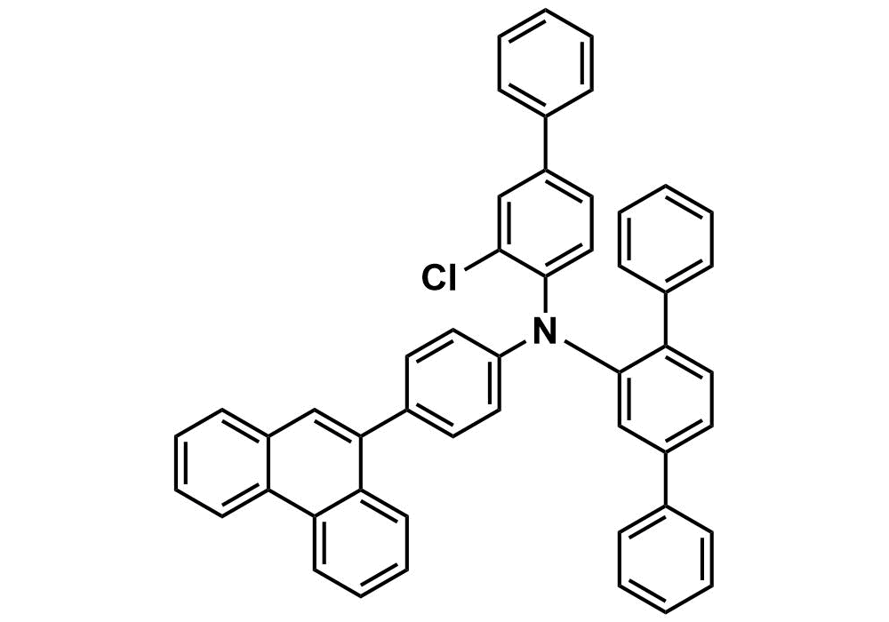 N-(3-chloro-[1,1'-biphenyl]-4-yl)-N-(4-(phenanthren-9-yl)phenyl)-[1,1':4',1''-terphenyl]-2'-amine